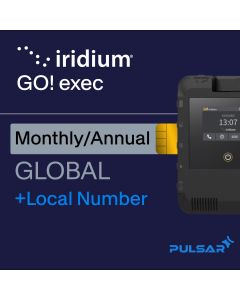 Iridium GO! exec monthly/annual Global satellite hotspot airtime plan with Local Number