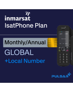 Inmarsat IsatPhone 2 and Pro land satellite airtime plans monthly or annual with local number